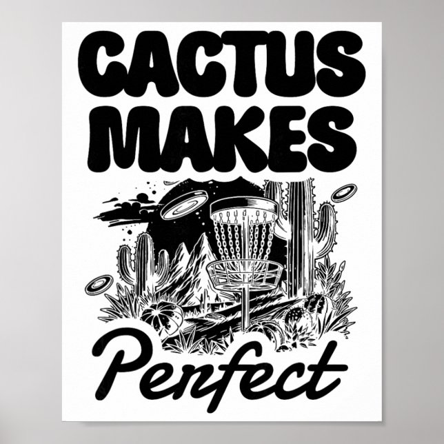 Poster Cactus Makes Perfect Disc Golfe Aventura  (Frente)