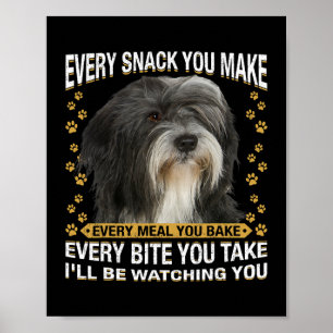 Poster Cada Cachorro Que Você Faz Engraçado, Tibetano, Te