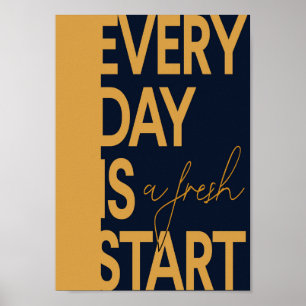 Poster Cada dia é um novo começo