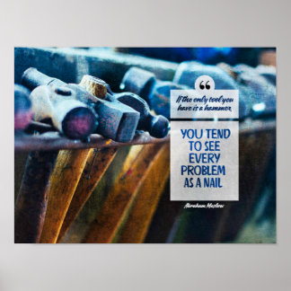 Poster Cada Problema Como Um Prego