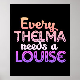 Poster Cada Thelma precisa de uma Louise