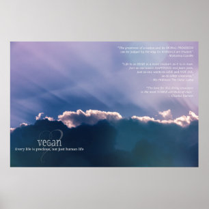 Poster Cada vida é não apenas vida humana preciosa