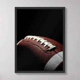 Poster Cadarços Dramáticos de Futebol Escuro Close Up
