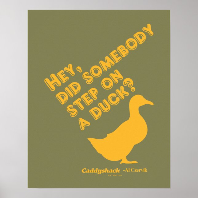 Poster Caddyshack Ei, Alguém Passou Em Um Pato? (Frente)