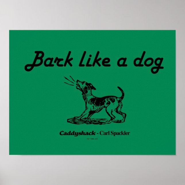 Poster Caddyshack | Latido Como Um Cachorro! (Frente)