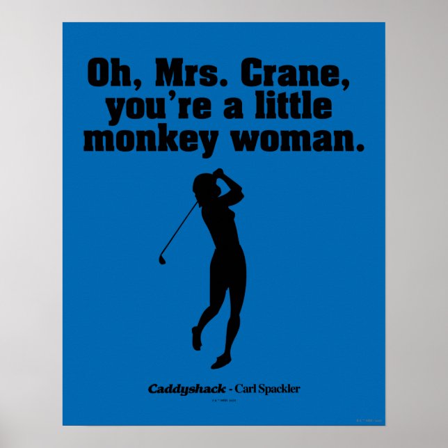 Poster Caddyshack | Oh, Sra. Crane (Frente)