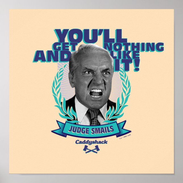 Poster Caddyshack | Você não vai receber nada e gostar (Frente)