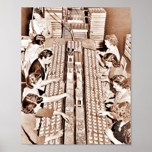 Póster Cadeia de fabricação da planta da defesa