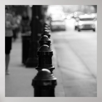 Póster Cadeia de tráfego Sidewalk