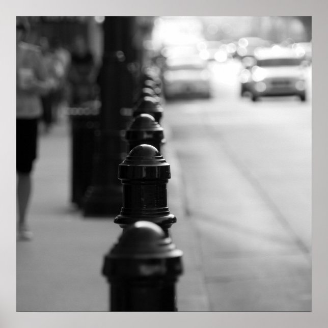 Póster Cadeia de tráfego Sidewalk (Frente)