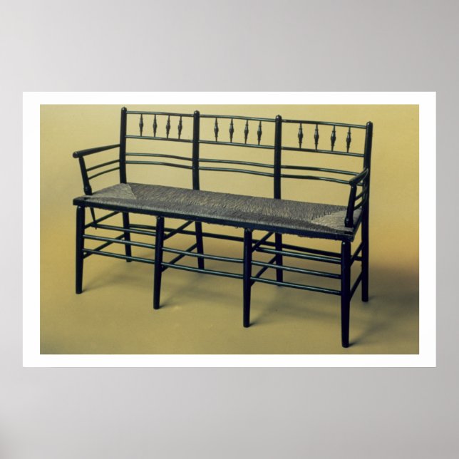 Poster Cadeira assada em ponto de rusga do Sussex (madeir (Frente)