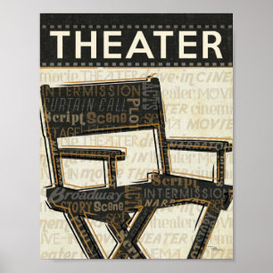Póster Cadeira do filme do vintage