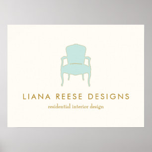 Poster Cadeira francesa do Design Interior