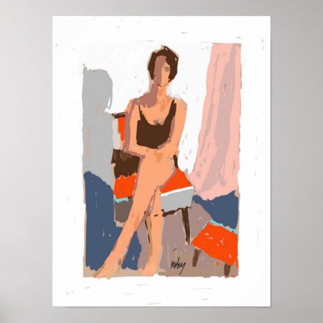 Poster Cadeira Vermelha (Frente)