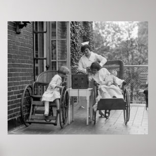 Poster Cadeiras de rodas de vime, 1920