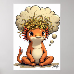 Poster Caderno Queimado Sienna - Repense Esta Citação Div