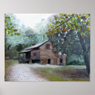 Poster Cades Cove Elijah Oliver's Cabin