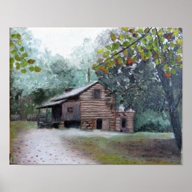 Poster Cades Cove Elijah Oliver's Cabin (Frente)