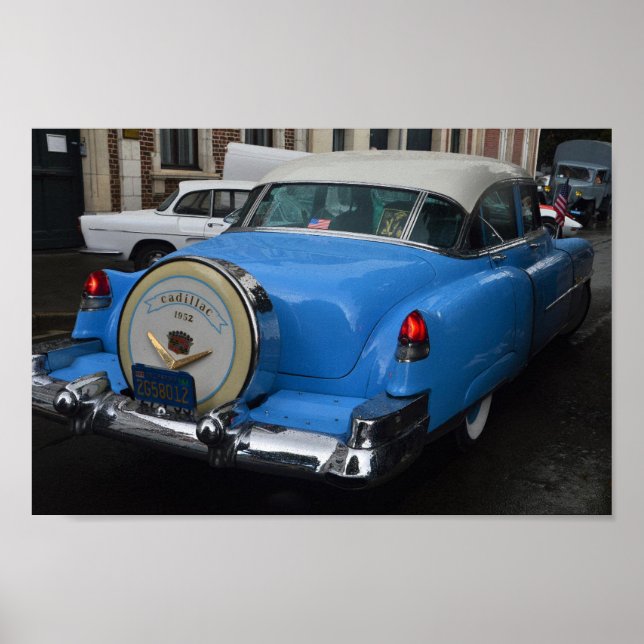 Poster Cadillac 1952 Blue Vintage (Frente)