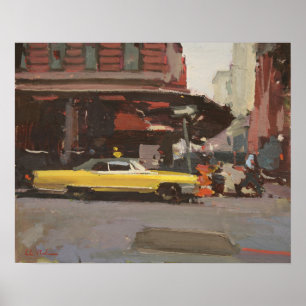 Poster Cadillac amarelo 2012