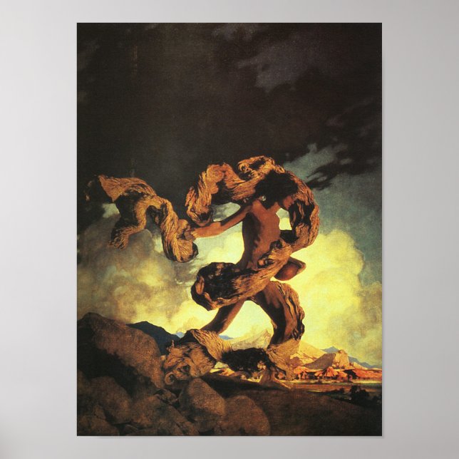 Poster Cadmus Sears the Dragon's Teeth, Maxfield Parrish (Frente)