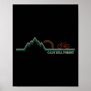 Poster Cady Hill Mountain Bike Vermont Stowe 