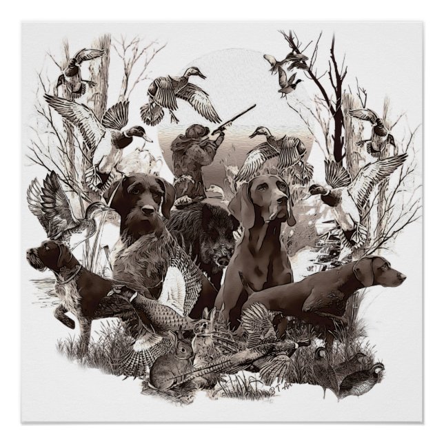 Póster Cães caçadores (SPG) Poster (Frente)