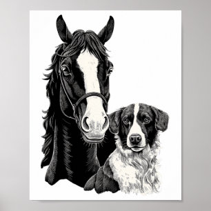 Poster Cães E Cavalos, Cavalos E Cavalos, Dorso Equestre