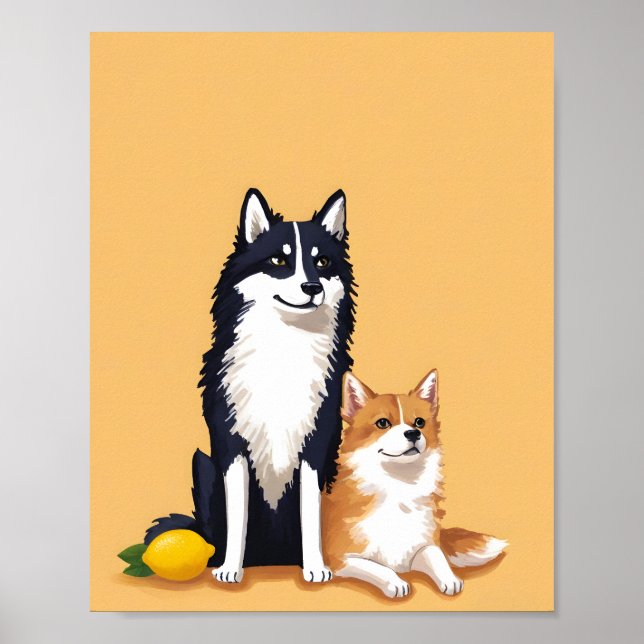 Poster cães e limões (Frente)