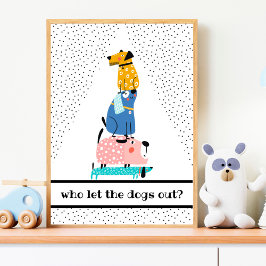Poster Cães engraçados para crianças