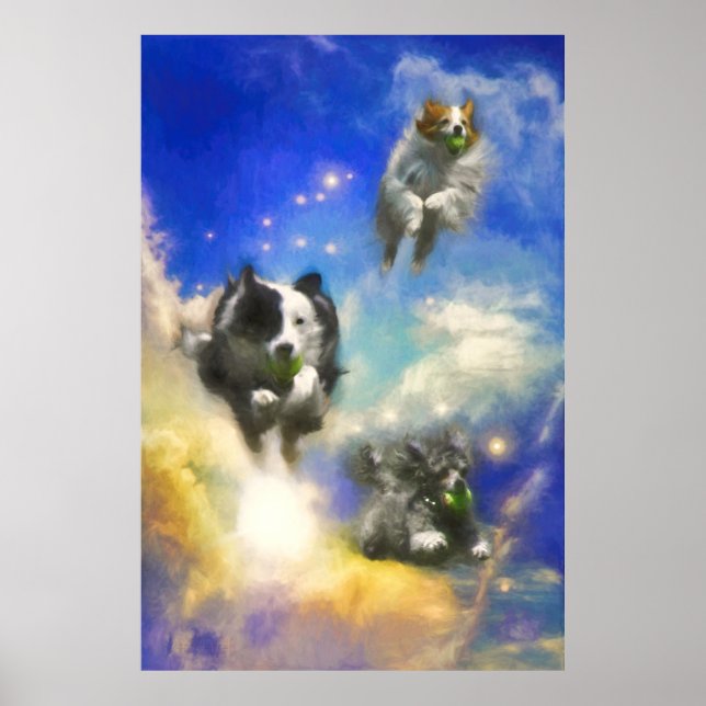 POSTER CÃES NA BOLA DO CÉU (Frente)