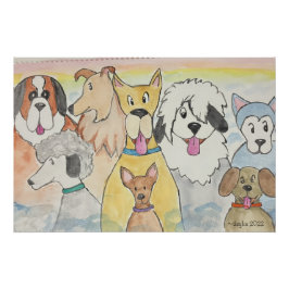 Póster Cães no Céu