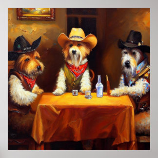 Poster Cães num Salão