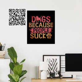 Poster Cães Porque Pessoas Chupam