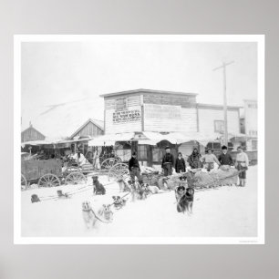 Póster Cães que levam a comida Alaska 1924