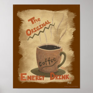 Poster Café - a bebida original da energia