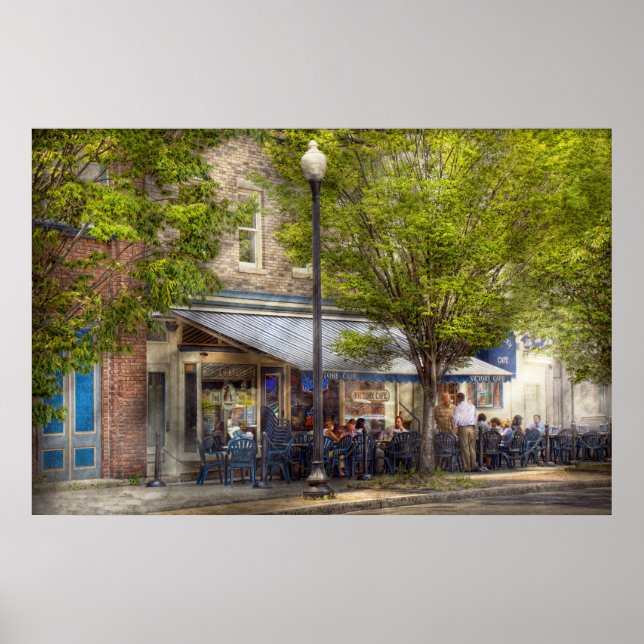 Póster Cafe - Albany, NY - Cafe da Vitória (Frente)