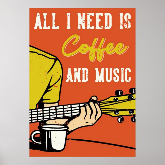 Poster Café Amante Café e Música (Frente)