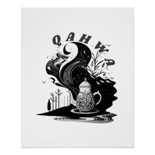 Póster Café árabe