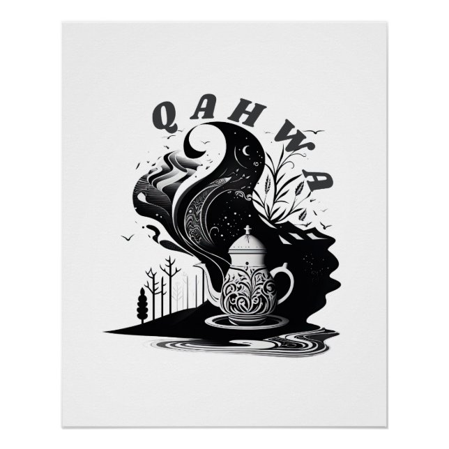 Póster Café árabe (Frente)