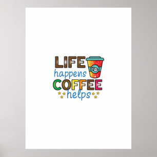 Poster Café Arte Acontece Café Ajuda