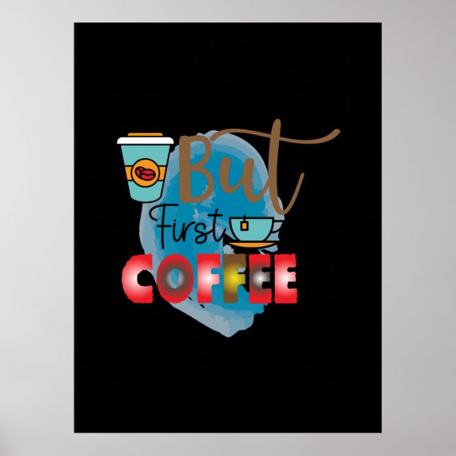 Poster Café Arte Mas Primeiro Café 2 (Frente)