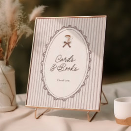 Poster Cafe Bebe Vintage Cards and Books