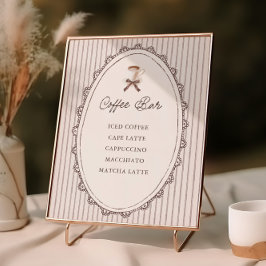 Poster Cafe Bebe Vintage Coffee Bar