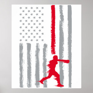 Poster café boxe - Bandeira EUA vintage americana para bo