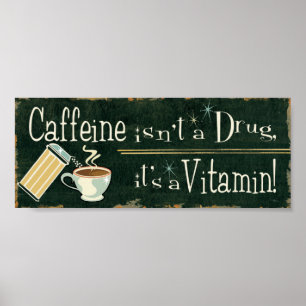 Poster Café como as vitaminas 2