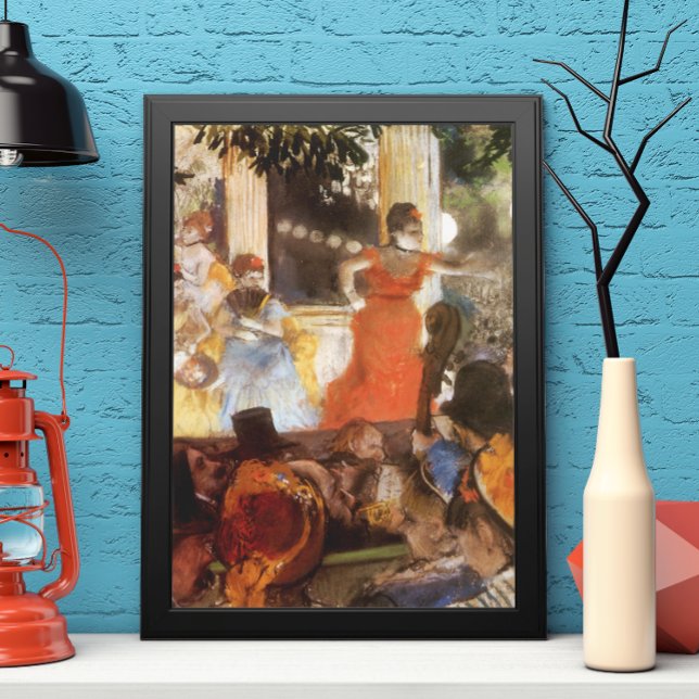 Póster Cafe Concert em Les Embaixadeurs por Edgar Degas (Criador carregado)