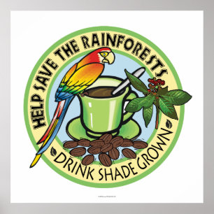 Poster Café Crescido Sombra