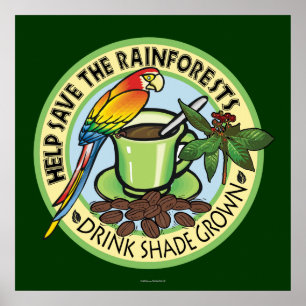 Poster Café Crescido Sombra