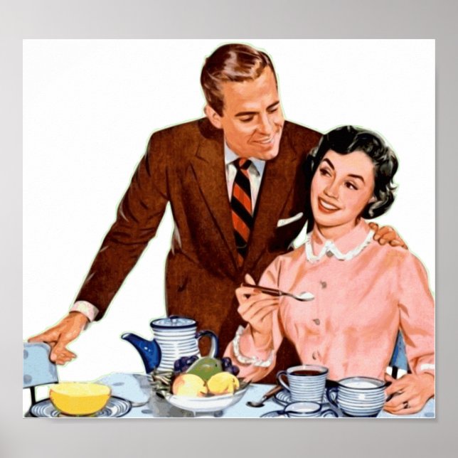 Póster Café da manhã adorável (Frente)